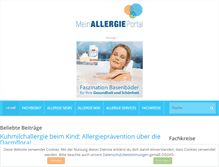 Tablet Screenshot of mein-allergie-portal.com